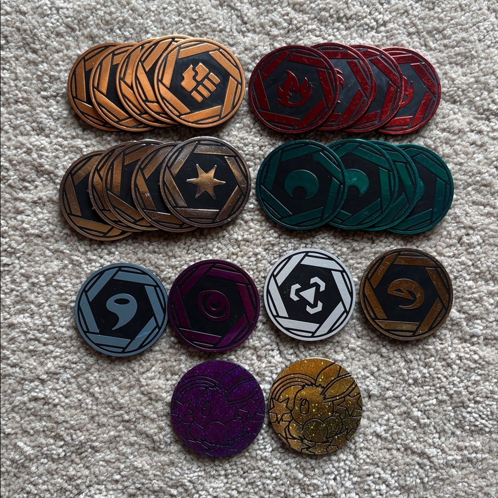 24 Pokémon 151 Mini Tin Energy Coins Bundle